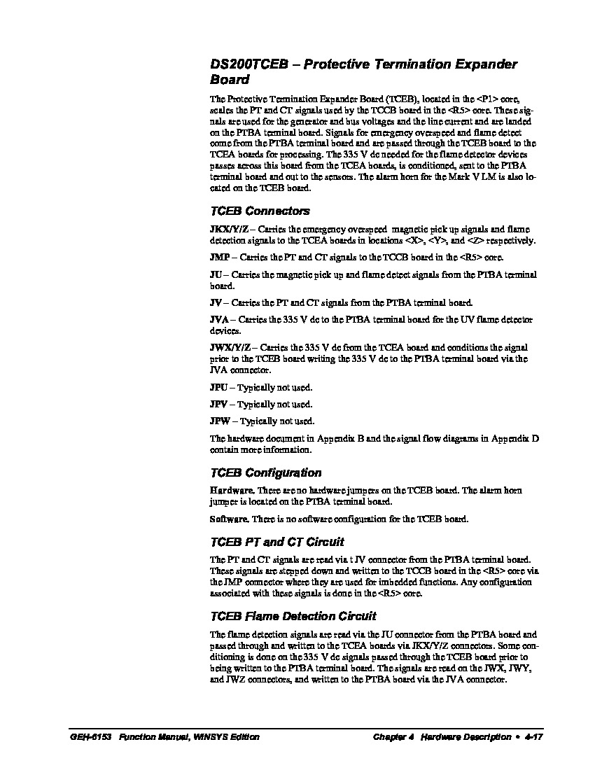 First Page Image of DS200TCEBG1 Data Sheet GEH-6153.pdf